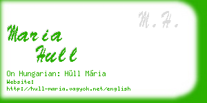 maria hull business card